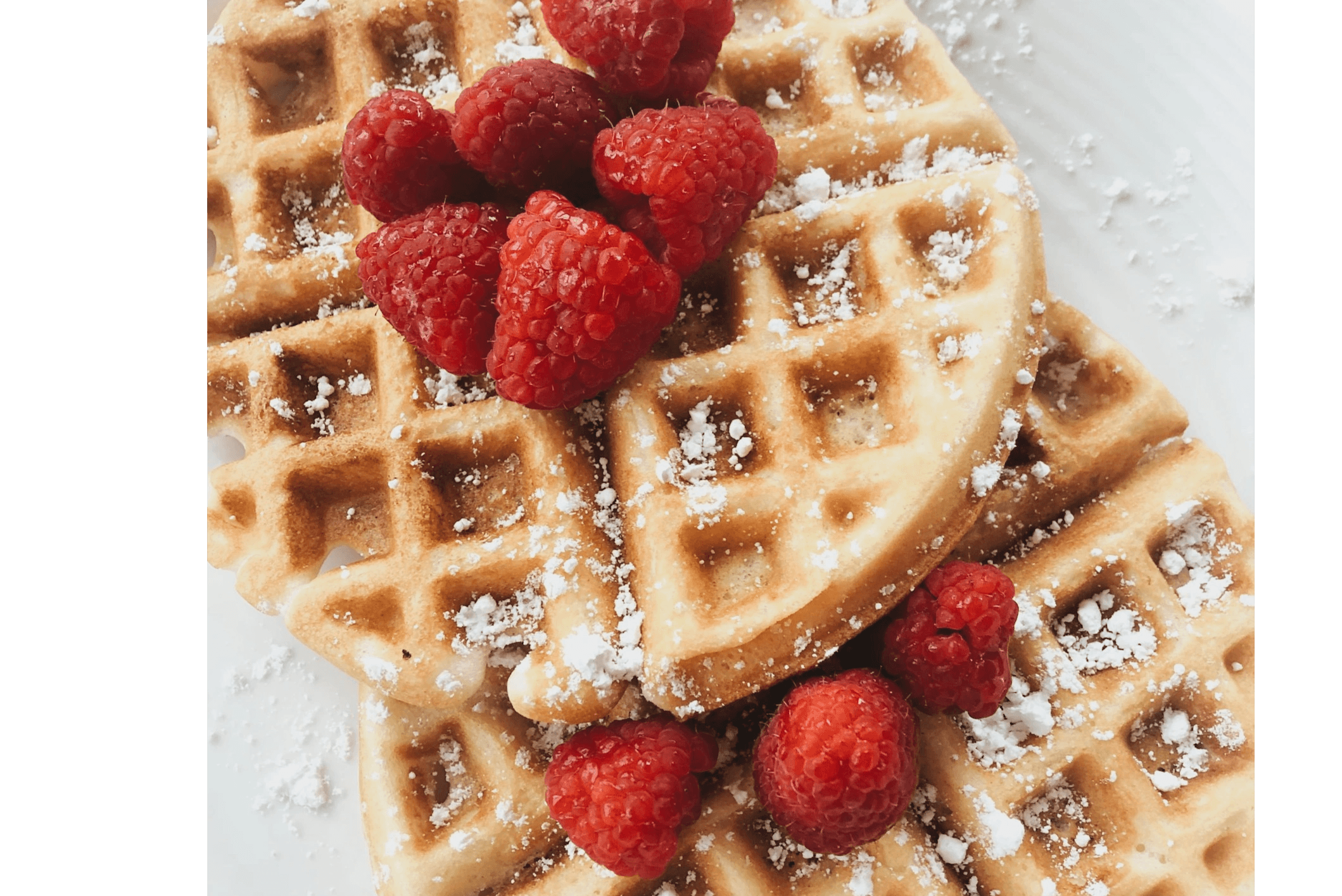 Belgian Waffle Cart with fresh fruits and toppings